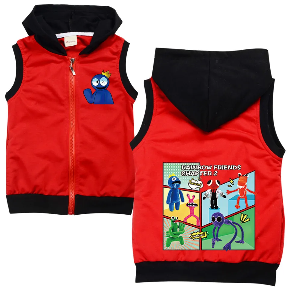Rainbow Friends Cartoon/anime Kids Spring and Autumn Waistcoat