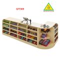 Quầy tính tiền, quầy thu ngân thiết kế tiện lợi QTT309. 