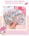 Isabella 100 pieces/box Cute San Liou Cartoon Handbook DIY Sticker Waterproof PVC Transparent Sticker Creative Children's Handbook Sticker Stationery Sticker Children's Birthday Giftry PVC Waterproof Transparent Sticker Birthday Gift. 
