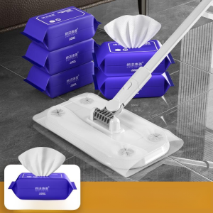 Wall handsfree mop special rotating static dusting paper wipes disposable washcloth