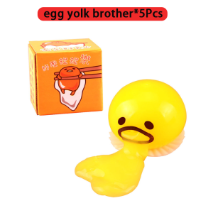 5Pcs Squishy Toys Egg Yolk Stress Ball Anti Stress Egg Toy Slime Relief Squeeze Lootbag Filler / Paninda
