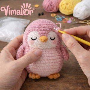 DIY Penguin Crochet Kit Amigurumi Learning by Doing Stress Relief ADHD Gift Creative Art Kids Children Adult Toy AMTF103
