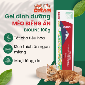 Gel dinh dưỡng cho Mèo Biếng Ăn Bioline 100g - Dễ tiêu hoá cải thiện vị giác bổ sung dinh dưỡng cho Mèo