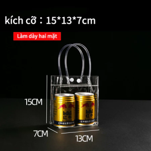 Mstar 10pcs Hàng Có Sẵn Túi Mua Sắm Trong Suốt Bằng PVC Vai Túi Xách Túi Tote Du Lịch Nữ Túi Xách Cho Phụ Nữ Trên Bán