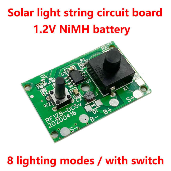 1 2v solar lamp string control board circuit board with switch solar