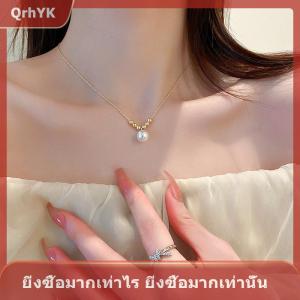 【QrhYK】 Elegant Delicate Pendant Clavicle Necklace for Women Unique Design Fashion Girl Jewelry Everyday Birthday Party Gift