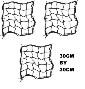 T2P SET OF 3 Cargo net bungee 30CM BY 30CM net stretchable high quality stretchable motorcycle accessories cargo accessories