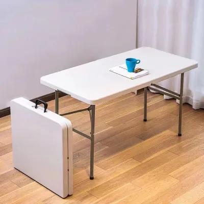 4FT 5FT Outdoor Foldable Camping Table Picnic Table Multifunctional Portable Table Home Study Desk