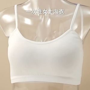Disposable Cotton Bra – 3D Support – Wireless Lightweight Travel Underwear