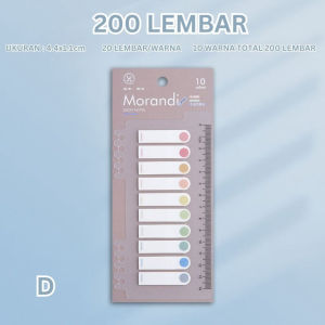 (200 Lembar) Sticky Notes Sticker Indeks Label Tempel Sekolah Kantor SN8004