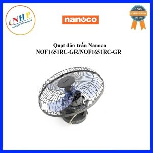 Quạt đảo trần 47W có remote Nanoco NOF1651RC-GR/NOF1651RC-BE