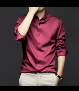 Baju Kemeja Hem Atasan Pria Polos Hijau Army Kasual Formal Katun Lengan Panjang Pria Cowok Laki Lak