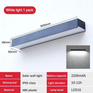 Seville Outdoor Lighting Magnetic Solar Wall Light Waterproof Courtyard Garden Lamps Intelligent Light Control Wall Lamp Outdoor Light