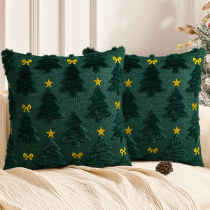 ฝาครอบเบาะ ตกแต่งฉากวันหยุด ปลอกหมอน ของตกแต่งบ้าน บรรยากาศรื่นเริง สร้อยโบว์ บรรยากาศคริสต์มาสอบอุ่น