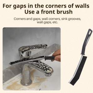 Crevice Brush Convenient and Practical Alloy Soft Bristle Brush Hard Hair Easy to Clean Tile Dead Center