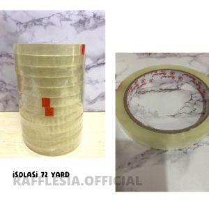 ISOLASI / SOLATIP BENING 1/2 INCH PANJANG 72 YARD PER ROLL TAHAN AIR
