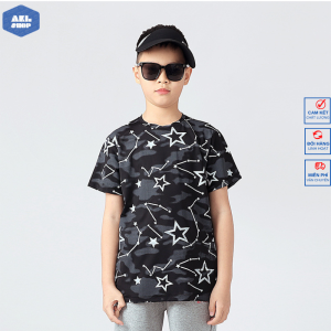 Áo thông hơi bé trai AKL 25kg - 45kg áo thun ngắn tay cho bé trai size đại 5 đến 14 tuổi