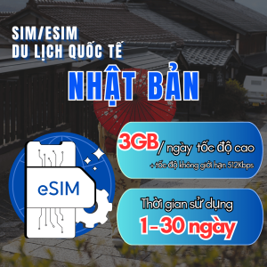 ( Có Esim ) Sim Du Lịch Nhật Bản Tokyo Osaka Kyoto Data 3GB/Ngày – Dùng Ngay Không Cần Đăng Ký Gói 1–30 Ngày Linh Hoạt Giá Tiết Kiệm - FREESHIP - CHƯA KÍCH HOẠT
