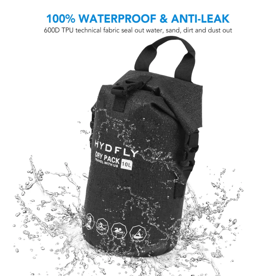 Lixada Outdoor Waterproof Dry Bag River Trekking Floating Roll-top Backpack  Drifting Swimming Water Sports Dry Bag 10L 15L 23L