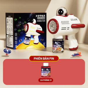 SÚNG BẮN BONG BÓNG XÀ PHÒNG 10 LỖ PHI HÀNH GIA CHO BÉ