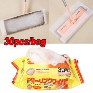 30pcs Flat Mop Electrostatic Dust Wiper Paper Folding Mop Floor Cleaning Dry Wipes Floor Wipes Mop Dust Dirt Magic Tissue