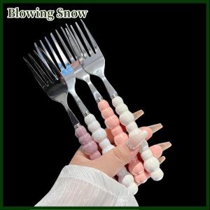Blowing Handle Fork For Dessert Household Steak Stainless Steel Fork Salad Fork Dessert Pasta Fork Kitchen Accessories Gadgets