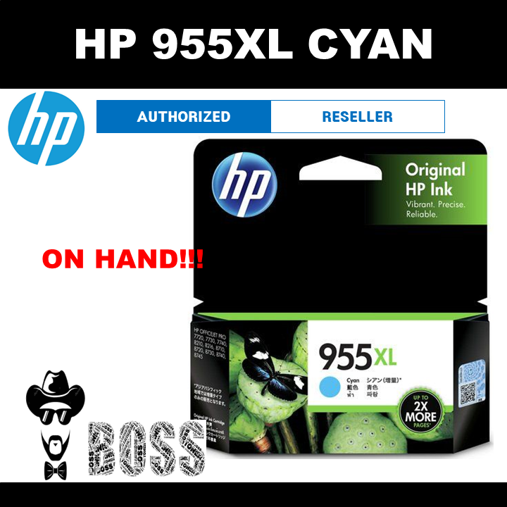 HP 955XL Cyan Original Cartridge L0S63AA | Lazada PH