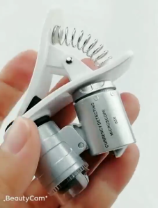 Túi Mini kính hiển vi cho máy móc in ấn-Đồ trang sức khắc Thẩm Định-Kính lúp kẹp vạn năng 60x mgnifying Glass