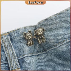 BeeFarm Tighten Waist Button Cartoon Shaped Adjustable Jean Waist Buckle No Sew Snap Reusable Jeans Pins