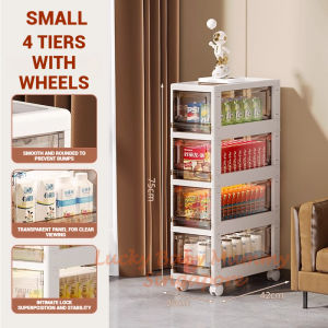 Multi-Layer Storage Rack with Wheels / Multipurpose Moveable Drawer Organizer Cabinet Trolley Fireheart Warrior