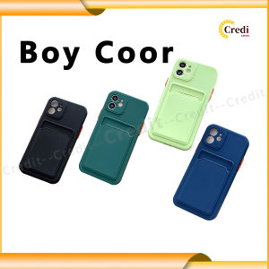 Silicon Card Holder Case FOR VIVO Y1S Y02S Y11 Y12 Y15 Y15A Y15S Y16 Y17 Y20 Y20i Y91C Y91 Y95