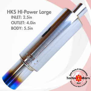 HKS LARGE CAN MUFFLER FREEFLOW High Quality Original super deep bass sound universal type for all ca
