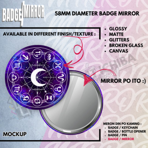 LGI Printing : Button Pin / Badge / Mirror / Pocket Mirror / Button Pin Mirror / #2