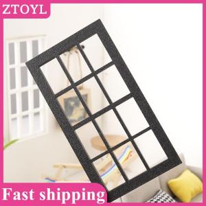 ZTOYL💝 1 12 Dollhouse Simulation Wood Window Frame Model Dollhouse Furniture Decoration Dolls House Micro Scene Accessories