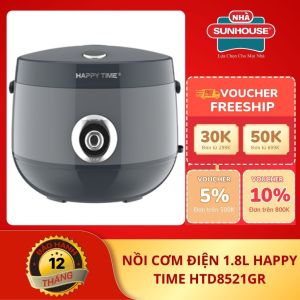 Nồi Cơm Điện HAPPY TIME HTD8521GR Chính Hãng – Lòng Chống Dính Công Suất 700W
