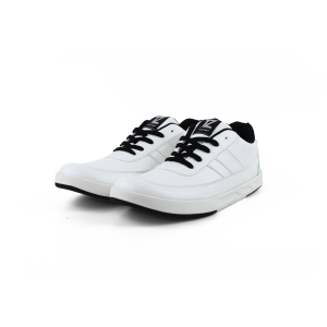 Tizany Footwear-Sepatu Sneakers Kets Pria Putih Casual Tali