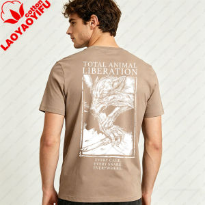 Total Animal Liberation Vegan Animal Rights Shirt Punk Style Men Women Backprint Tshirt Harajuku Vintage O-neck Hot Sale Tops