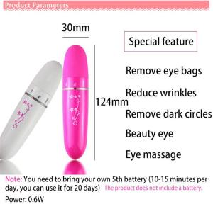 Massage Mắt Kiểu Chiếc Bút Chống Thâm Quầng Mini 208 (Tặng Quà Kèm Theo) - Electric Mini Vibrations Pouch Eye Massage Pen (Bút Massage mini cầm tay máy mát xa mắt mini) (Massage Device Pen Electric Eye Massager Vibration)