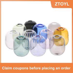 【ZTOYL】 1:12 Dollhouse thu nhỏ bình thủy tinh mini lưu trữ trong suốt Lọ hoa lọ thủy tinh lọ thủy tinh hoa nồi nhà vườn trang trí nội thất đồ chơi