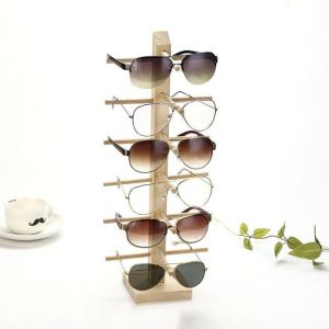 【Local Warehouse】Wood Sunglasses Display Racks Multi Layers Storage Shelf Eyeglasses Show Stand Jewelry Holder for Glasses Eye Glasses Display Stand Rack Wooden Sunglasses Holder Organizer Glasses Shelf Holder