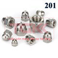 Đai ốc mũ inox 201 (M3-M20). 