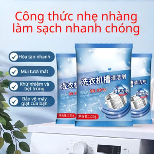 ⚡✨Nước tẩy lồng máy giặt 125g/ Chất tẩy rửa lồng giặt khử mùi và khử trùng đa năng