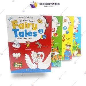 Sách - Look And Tell Fairy Tales (Bộ 4 Quyển Truyện Tranh Tư Duy Tiếng Anh )