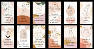VG Bohemian Aesthetic Birth/Pregnancy Affirmation | Positive | Motivational | Inspiration Cards 12 pieces 1 set