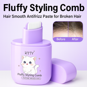Antifrizz styling comb hair softener