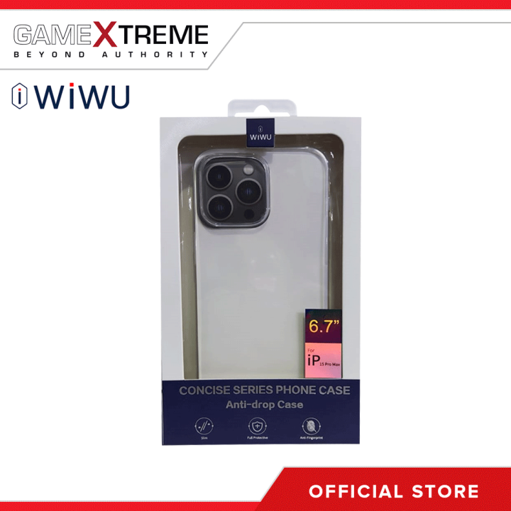 Wiwu iPhone 15 Pro Max Transparent Concise Phone Anti Drop Case ZCC-108  Lazada PH