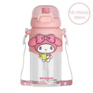 Botol Minum Anak Tritan 2in1 Sedotan dan Teguk 600ml Botol Minum Sanrio Original