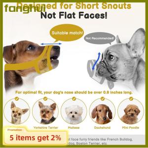 fanghui Mesh Muzzle For Short Snout And Small Medium Dogs Anti-Biting Focus On Brachycephalic Dogs Like Chihuahua Pomeranian