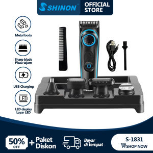 SHINON SH-1831USB Mesin Cukur Multifungsi /  Alat Cukur Rambut Elektrik / Rambut Hair Clipper Original / Electric Nose Trimmer / Jenggot / Bergas Potong / Set Cukuran Pria Komplit