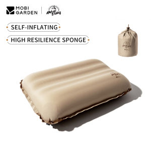 MOBI GARDEN Camping Inflatable Pillow Automatic Ultralight Comfortable Sponge Outdoor Travel Sleeping Pillow Portable